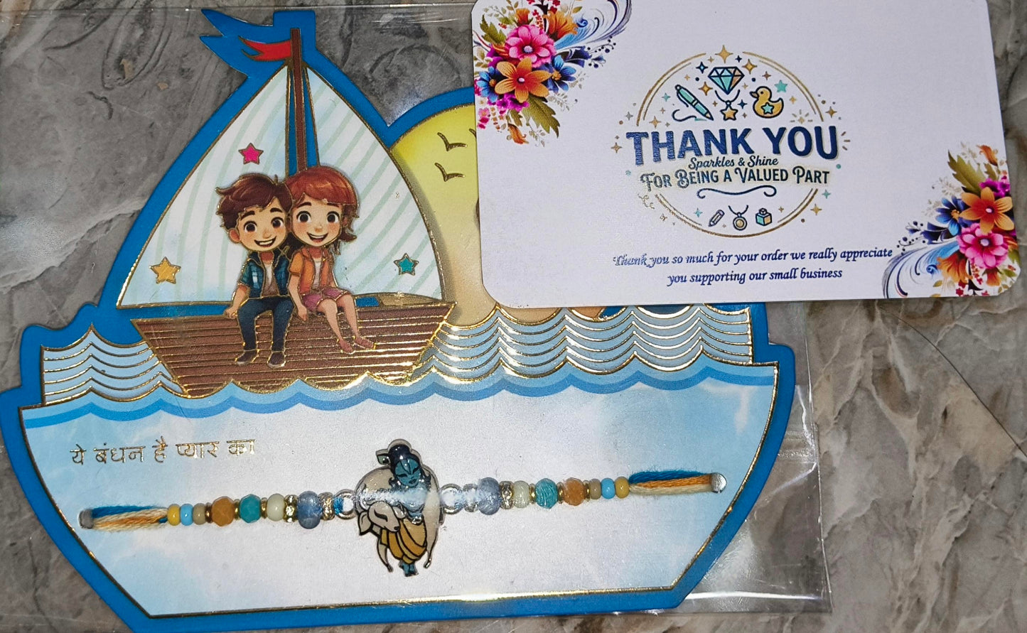 Rakhi & Bracelet Gift Combo